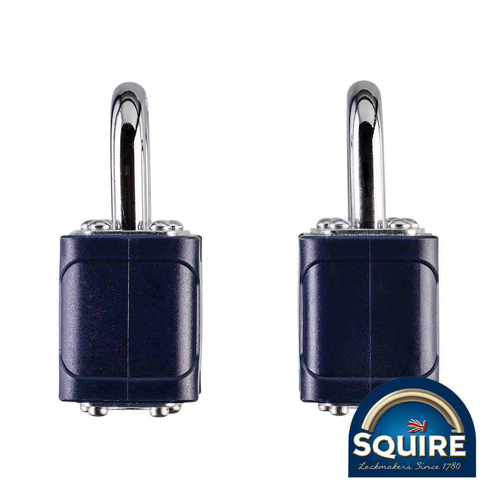 This is an image showing TIMCO Stronglock Laminated Padlock - Keyed Alike - 35T - 40mm - 2 Pieces Blister Pack available from T.H Wiggans Ironmongery in Kendal, quick delivery at discounted prices.