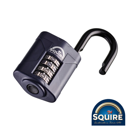 This is an image showing TIMCO Combination Padlock - Steel Open Shackle - CP50 - 50mm - 1 Each Blister Pack available from T.H Wiggans Ironmongery in Kendal, quick delivery at discounted prices.