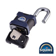 This is an image showing TIMCO Stronghold Padlock - Stainless Steel Open Shackle - SS50P5/MARINE - 50mm - 1 Each Box available from T.H Wiggans Ironmongery in Kendal, quick delivery at discounted prices.