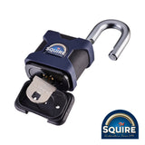 This is an image showing TIMCO Stronghold Padlock - Stainless Steel Open Shackle - SS50P5/MARINE - 50mm - 1 Each Box available from T.H Wiggans Ironmongery in Kendal, quick delivery at discounted prices.
