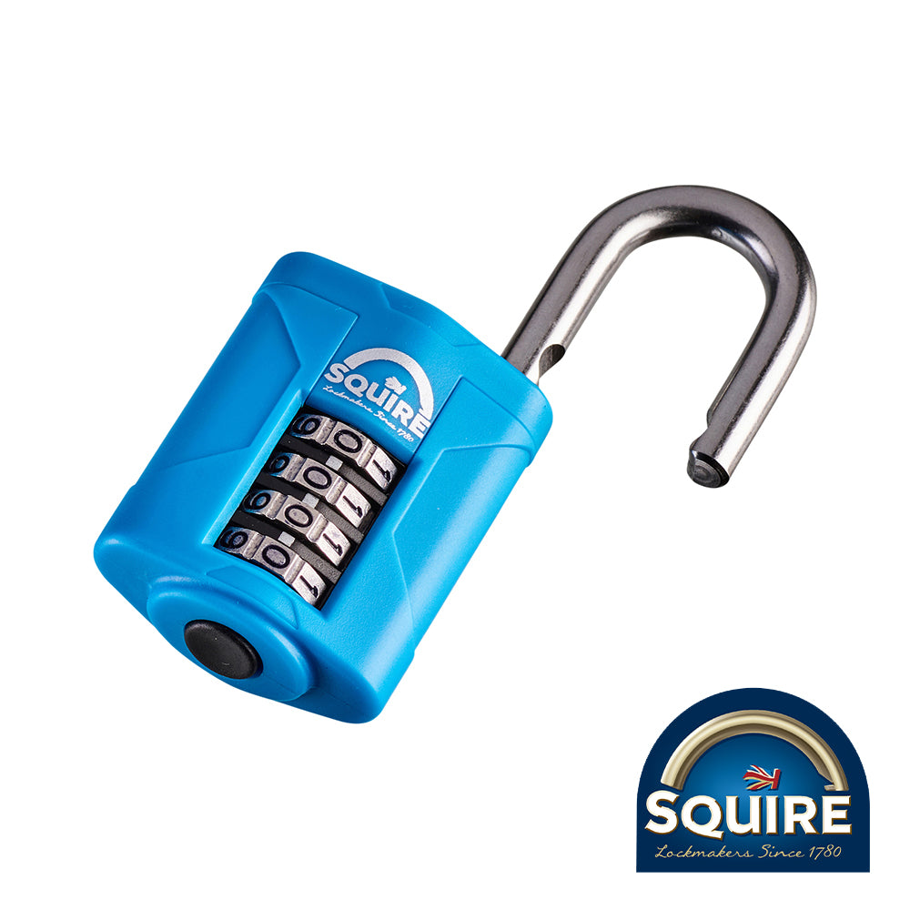 This is an image showing TIMCO Combination Padlock - Stainless Steel Closed Shackle - CP40S - 40mm - 1 Each Blister Pack available from T.H Wiggans Ironmongery in Kendal, quick delivery at discounted prices.