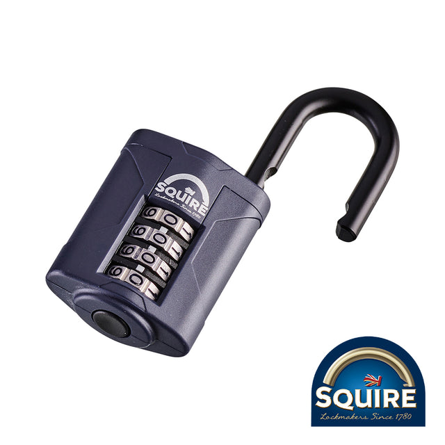 This is an image showing TIMCO Combination Padlock - Steel Open Shackle - CP40 - 40mm - 1 Each Blister Pack available from T.H Wiggans Ironmongery in Kendal, quick delivery at discounted prices.