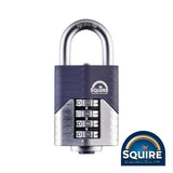 This is an image showing TIMCO Vulcan Combination Padlock - Boron Open Shackle - VULCAN COMBI 50 - 50mm - 1 Each Blister Pack available from T.H Wiggans Ironmongery in Kendal, quick delivery at discounted prices.