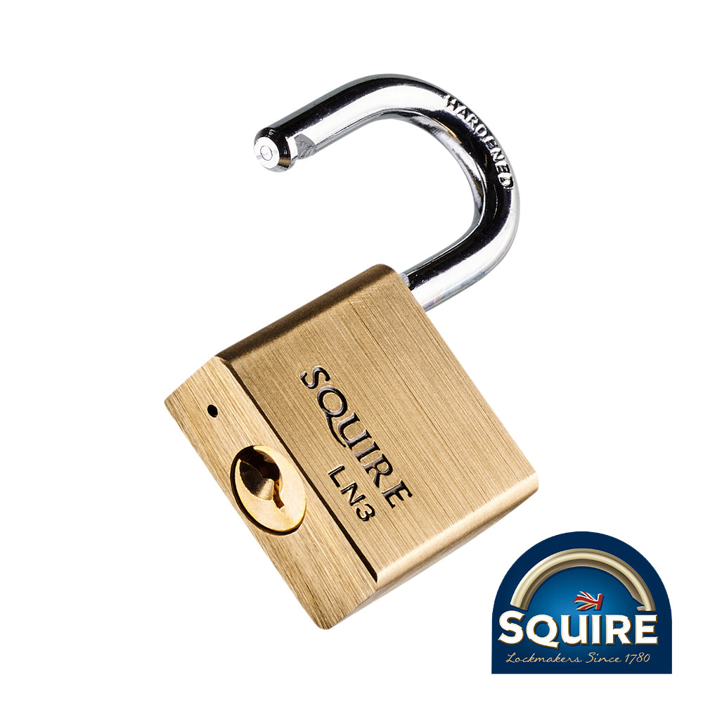 This is an image showing TIMCO Premium Brass Lion Padlock - LN3 - 30mm - 1 Each Blister Pack available from T.H Wiggans Ironmongery in Kendal, quick delivery at discounted prices.