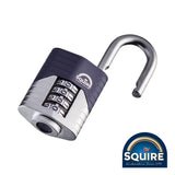This is an image showing TIMCO Vulcan Combination Padlock - Boron Open Shackle - VULCAN COMBI 40 - 40mm - 1 Each Blister Pack available from T.H Wiggans Ironmongery in Kendal, quick delivery at discounted prices.