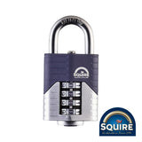 This is an image showing TIMCO Vulcan Combination Padlock - Boron Open Shackle - VULCAN COMBI 40 - 40mm - 1 Each Blister Pack available from T.H Wiggans Ironmongery in Kendal, quick delivery at discounted prices.