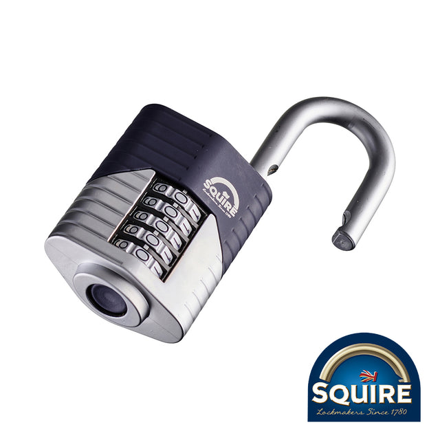 This is an image showing TIMCO Vulcan Combination Padlock - Boron Open Shackle - VULCAN COMBI 60 - 60mm - 1 Each Blister Pack available from T.H Wiggans Ironmongery in Kendal, quick delivery at discounted prices.