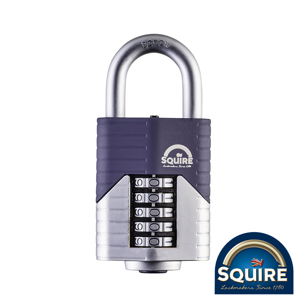 This is an image showing TIMCO Vulcan Combination Padlock - Boron Open Shackle - VULCAN COMBI 60 - 60mm - 1 Each Blister Pack available from T.H Wiggans Ironmongery in Kendal, quick delivery at discounted prices.
