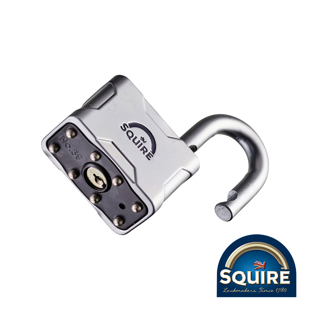 This is an image showing TIMCO Vulcan Padlock - Open Shackle - VULCAN P4 50 - 50mm - 1 Each Blister Pack available from T.H Wiggans Ironmongery in Kendal, quick delivery at discounted prices.