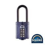 This is an image showing TIMCO Combination Padlock - Steel 2.5" Long Shackle - CP60/2.5 - 60mm - 1 Each Blister Pack available from T.H Wiggans Ironmongery in Kendal, quick delivery at discounted prices.