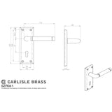 This image is a line drwaing of a Serozzetta - Quaranta Lever on Lock Backplate - Polished Nickel/Satin Nickel available to order from Trade Door Handles in Kendal