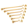 This is an image of Spira Brass - Silent Cabin Hook 3" - 75mm Polished Brass available to order from T.H Wiggans Architectural Ironmongery in Kendal, quick delivery and discounted prices.