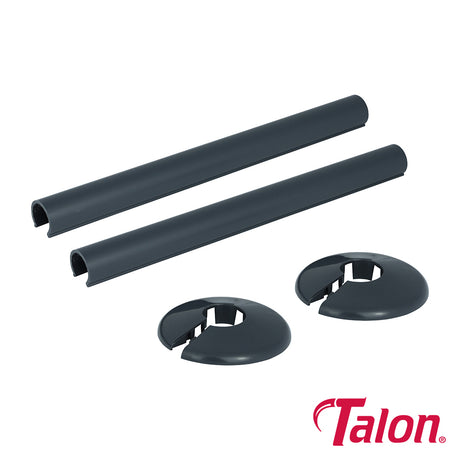 This is an image showing TIMCO Snappit Tail Kit - Anthracite Grey - ACSNA - 15 x 200mm - 2 Pieces Bag available from T.H Wiggans Ironmongery in Kendal, quick delivery at discounted prices.