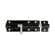 This is an image showing TIMCO Straight Tower Bolt - Black - 6" - 1 Each TIMpac available from T.H Wiggans Ironmongery in Kendal, quick delivery at discounted prices.
