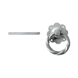 This is an image showing TIMCO Ring Gate Latch - Twisted - Hot Dipped Galvanised - 6" - 1 Each TIMbag available from T.H Wiggans Ironmongery in Kendal, quick delivery at discounted prices.