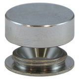 This is an image showing TIMCO Threaded Screw Caps - Solid Brass - Satin Chrome - 12mm - 4 Pieces TIMpac available from T.H Wiggans Ironmongery in Kendal, quick delivery at discounted prices.