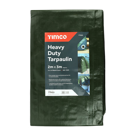 This is an image showing TIMCO Tarpaulin - Heavy Duty - 2 x 3m - 1 Each Bag available from T.H Wiggans Ironmongery in Kendal, quick delivery at discounted prices.