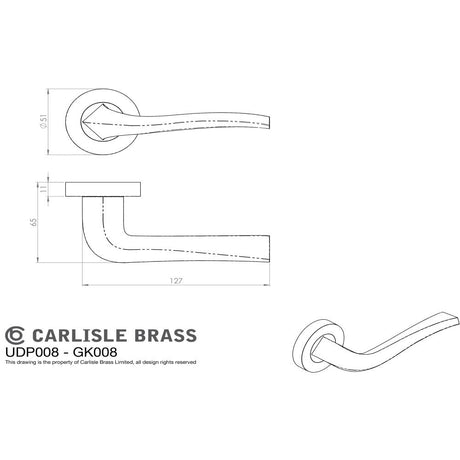 This image is a line drwaing of a Carlisle Brass - Sines Latch Pack - Ultimate Door Pack - Satin Nickel / Polished available to order from Trade Door Handles in Kendal