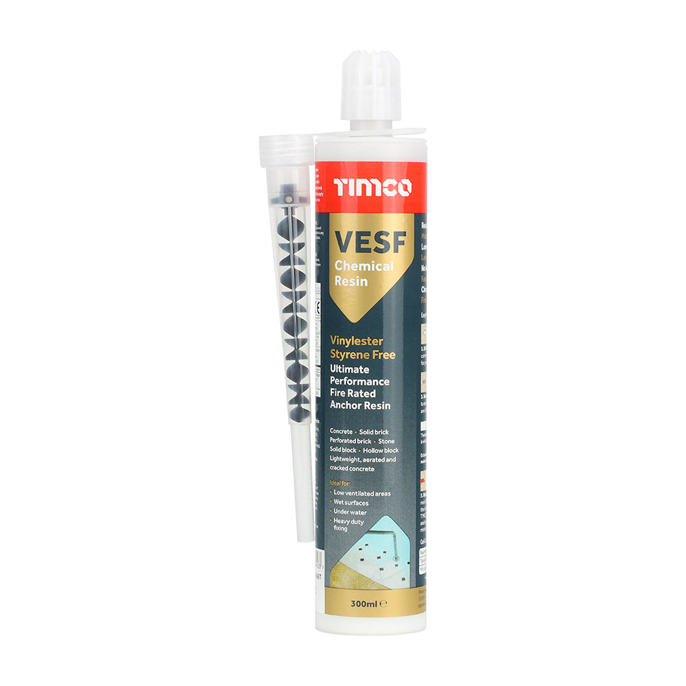 This is an image showing TIMCO VESF Vinylester SF Chemical Resin - 300ml - 1 Each Tube available from T.H Wiggans Ironmongery in Kendal, quick delivery at discounted prices.