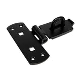 This is an image showing TIMCO Vertical Pattern Bolt On Hasp & Staple - Heavy Duty - Black - 6" - 1 Each Plain Bag available from T.H Wiggans Ironmongery in Kendal, quick delivery at discounted prices.