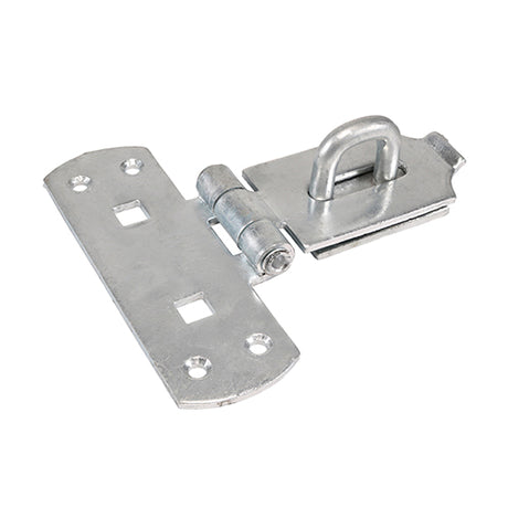 This is an image showing TIMCO Vertical Pattern Bolt On Hasp & Staple - Heavy Duty - Hot Dipped Galvanised - 6" - 1 Each Plain Bag available from T.H Wiggans Ironmongery in Kendal, quick delivery at discounted prices.