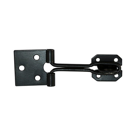 This is an image showing TIMCO Wire Pattern Hasp & Staple - Black - 3" - 1 Each Plain Bag available from T.H Wiggans Ironmongery in Kendal, quick delivery at discounted prices.