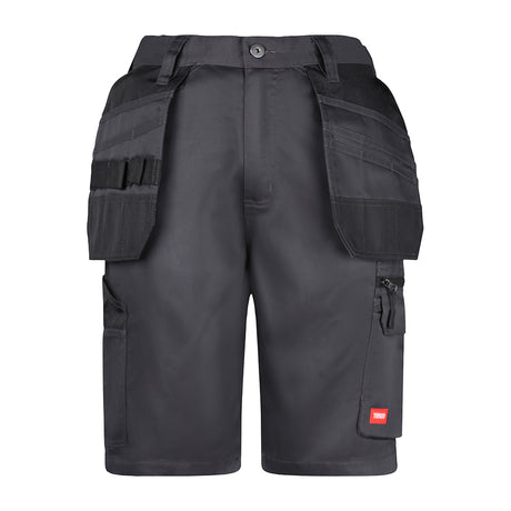 This is an image showing TIMCO Workman Shorts - Grey/Black - W36 - 1 Each Bag available from T.H Wiggans Ironmongery in Kendal, quick delivery at discounted prices.