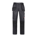 This is an image showing TIMCO Workman Trousers - Grey/Black - W34 L32 - 1 Each Bag available from T.H Wiggans Ironmongery in Kendal, quick delivery at discounted prices.