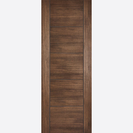 This is an image showing LPD - Vancouver Laminated Walnut Laminated Doors 838 x 1981 FD 30 available from T.H Wiggans Ironmongery in Kendal, quick delivery at discounted prices.