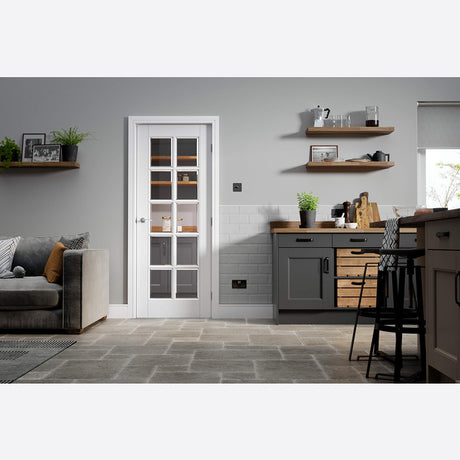This is an image showing LPD - SA 10L Primed White Doors 838 x 1981 available from T.H Wiggans Ironmongery in Kendal, quick delivery at discounted prices.