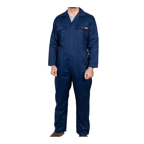 This is an image showing TIMCO Yardsman Overalls - Blue - Medium 42 - 1 Each Bag available from T.H Wiggans Ironmongery in Kendal, quick delivery at discounted prices.