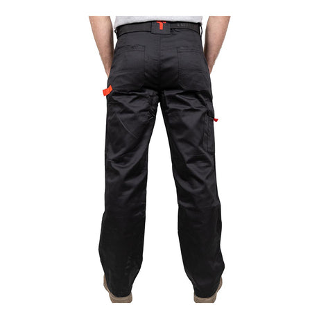 This is an image showing TIMCO Yardsman Trousers - Black - W32 L32 - 1 Each Bag available from T.H Wiggans Ironmongery in Kendal, quick delivery at discounted prices.