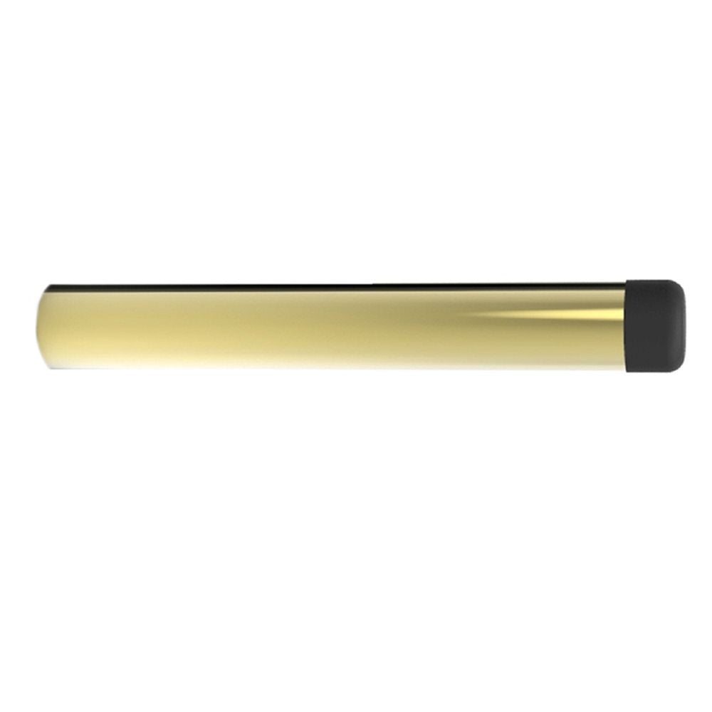 This is an image of Carlisle Brass - Cylinder Pattern Door Stop - without Rose - Polished Brass available to order from T.H Wiggans Architectural Ironmongery in Kendal, quick delivery and discounted prices.