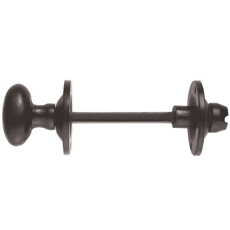 This is an image of Carlisle Brass - Oval Thumb Turn with Coin Release - Black Antique available to order from T.H Wiggans Architectural Ironmongery in Kendal, quick delivery and discounted prices.