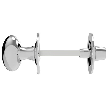 This is an image of Carlisle Brass - Oval Thumb Turn with Coin Release - Polished Chrome available to order from T.H Wiggans Architectural Ironmongery in Kendal, quick delivery and discounted prices.