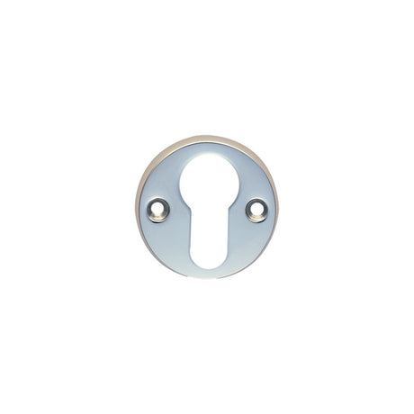 This is an image of Carlisle Brass - Euro Profile Escutcheon - Polished Chrome available to order from T.H Wiggans Architectural Ironmongery in Kendal, quick delivery and discounted prices.