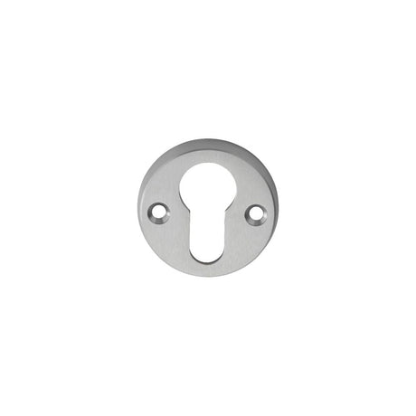 This is an image of Carlisle Brass - Euro Profile Escutcheon - Satin Chrome available to order from T.H Wiggans Architectural Ironmongery in Kendal, quick delivery and discounted prices.