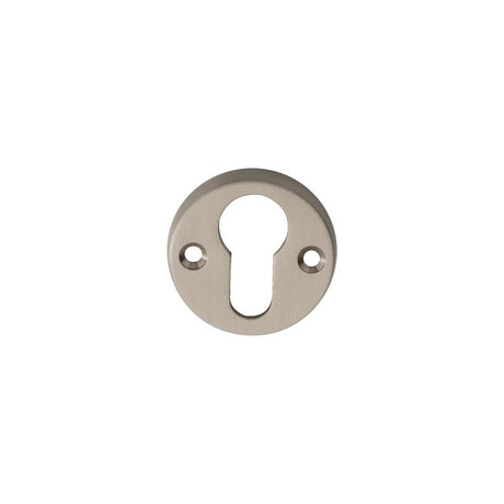 This is an image of Carlisle Brass - Euro Profile Escutcheon - Satin Nickel available to order from T.H Wiggans Architectural Ironmongery in Kendal, quick delivery and discounted prices.