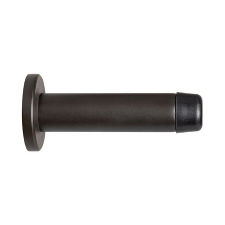 This is an image of Carlisle Brass - Cylinder Pattern Door Stop - with Rose - Matt Bronze available to order from T.H Wiggans Architectural Ironmongery in Kendal, quick delivery and discounted prices.