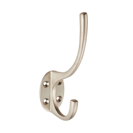 This is an image of a Carlisle Brass - Hat and Coat Hook - Satin Nickel that is availble to order from T.H Wiggans Architectural Ironmongery in Kendal in Kendal.