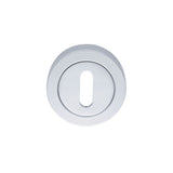 This is an image of Manital - Standard Profile Escutcheon - Satin Chrome available to order from T.H Wiggans Architectural Ironmongery in Kendal, quick delivery and discounted prices.