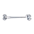 This is an image of a Carlisle Brass - Silent Pattern Cabin Hook - Satin Chrome that is availble to order from T.H Wiggans Architectural Ironmongery in Kendal in Kendal.