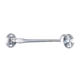 This is an image of a Carlisle Brass - Silent Pattern Cabin Hook - Satin Chrome that is availble to order from T.H Wiggans Architectural Ironmongery in Kendal in Kendal.