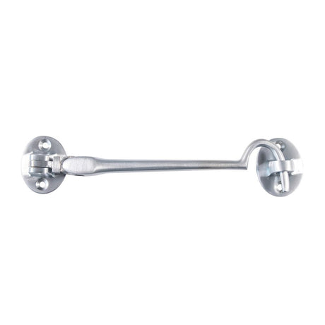 This is an image of a Carlisle Brass - Silent Pattern Cabin Hook - Satin Chrome that is availble to order from T.H Wiggans Architectural Ironmongery in Kendal in Kendal.