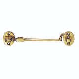 This is an image of a Carlisle Brass - Silent Pattern Cabin Hook - Polished Brass that is availble to order from T.H Wiggans Architectural Ironmongery in Kendal in Kendal.