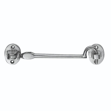 This is an image of a Carlisle Brass - Silent Pattern Cabin Hook - Polished Chrome that is availble to order from T.H Wiggans Architectural Ironmongery in Kendal in Kendal.
