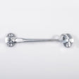 This is an image of a Carlisle Brass - Silent Pattern Cabin Hook - Satin Chrome that is availble to order from T.H Wiggans Architectural Ironmongery in Kendal in Kendal.