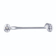 This is an image of a Carlisle Brass - Silent Pattern Cabin Hook - Satin Chrome that is availble to order from T.H Wiggans Architectural Ironmongery in Kendal in Kendal.