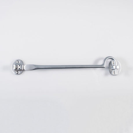 This is an image of a Carlisle Brass - Silent Pattern Cabin Hook - Satin Chrome that is availble to order from T.H Wiggans Architectural Ironmongery in Kendal in Kendal.