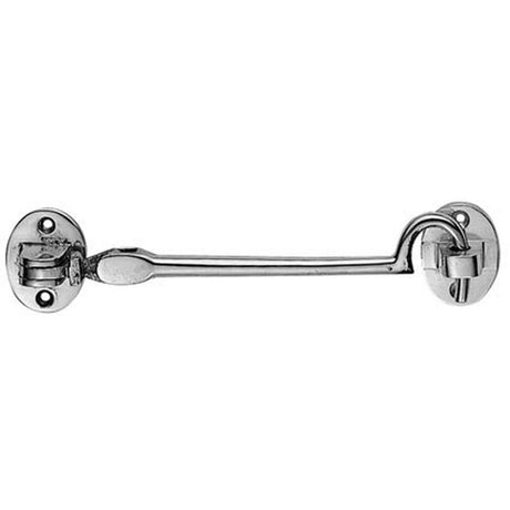 This is an image of a Carlisle Brass - Silent Pattern Cabin Hook - Polished Chrome that is availble to order from T.H Wiggans Architectural Ironmongery in Kendal in Kendal.